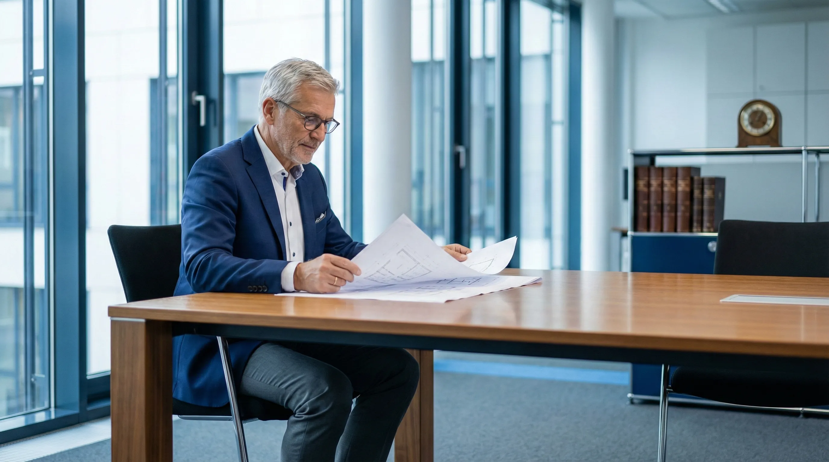 Professionelle Reinigungskraft bei der Arbeit